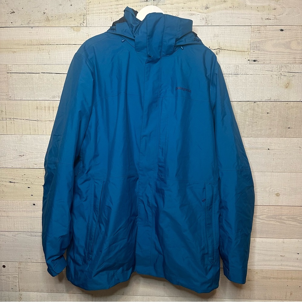 Patagonia Men’s 3-in-1 Snowshot Jacket Blue Men’s XL - Picture 3 of 13